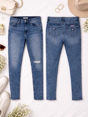 Hudson Colin Skinny Jeans Size 29 Mid Rise  Stretch Denim